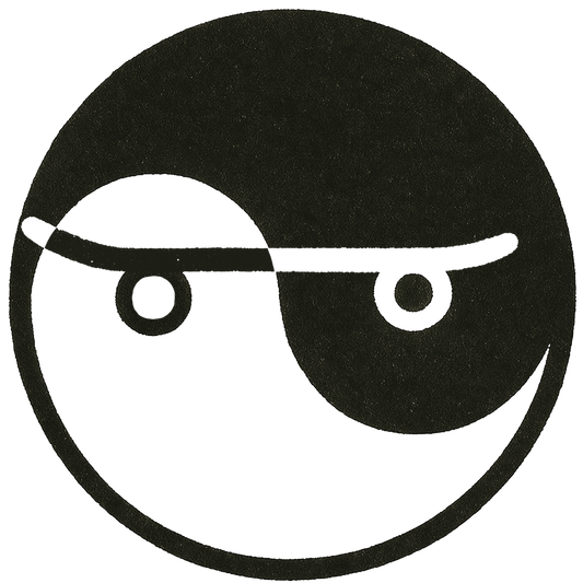 Yin Yang Skateboard NEW